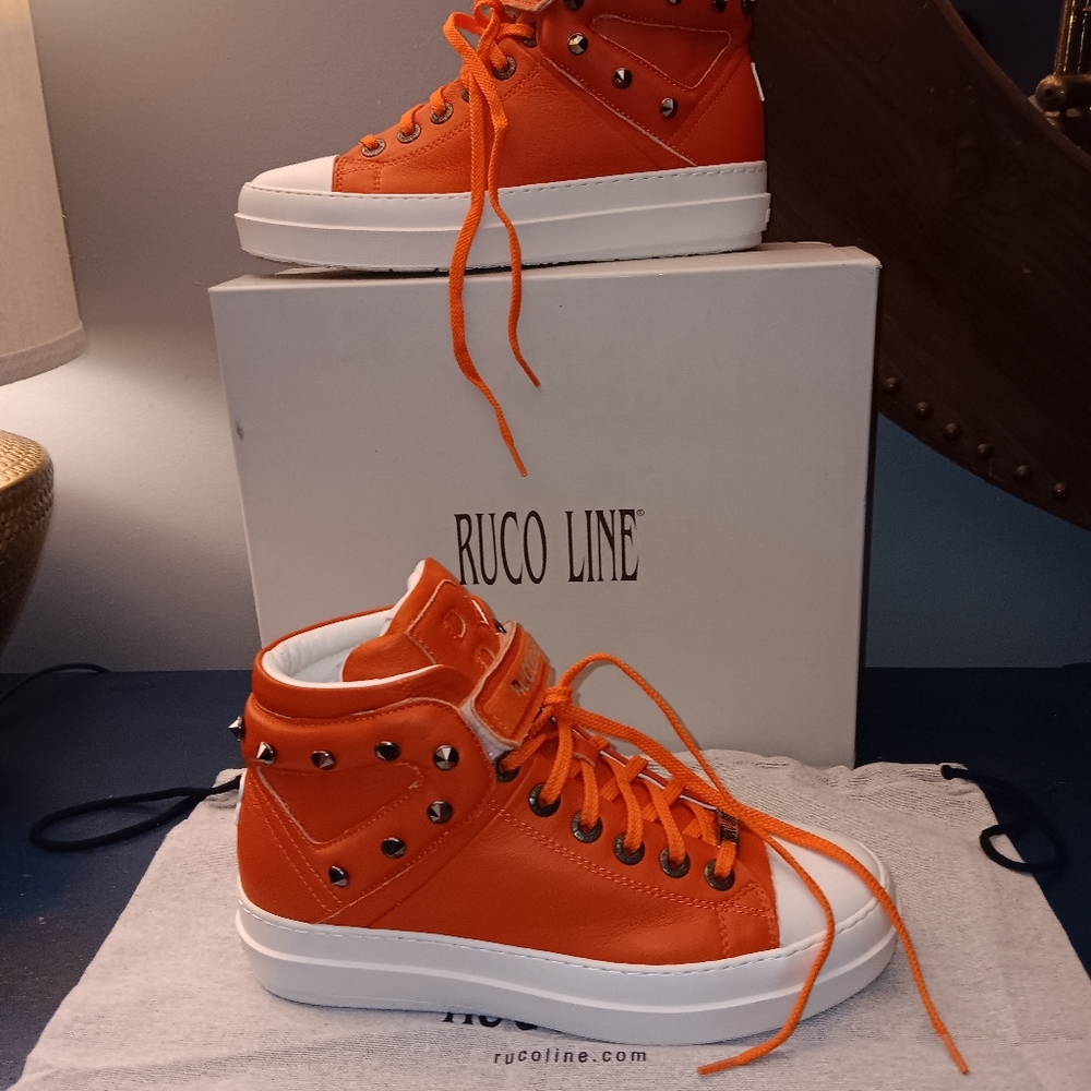 Ruco line leather high tops